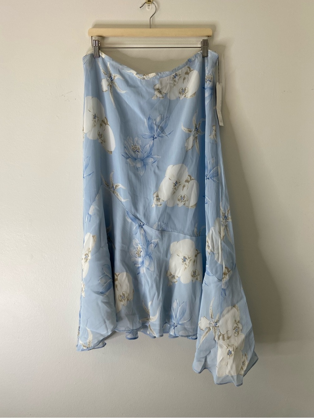 Y2K Simon Chang Floral Asymmetrical Midi Skirt
